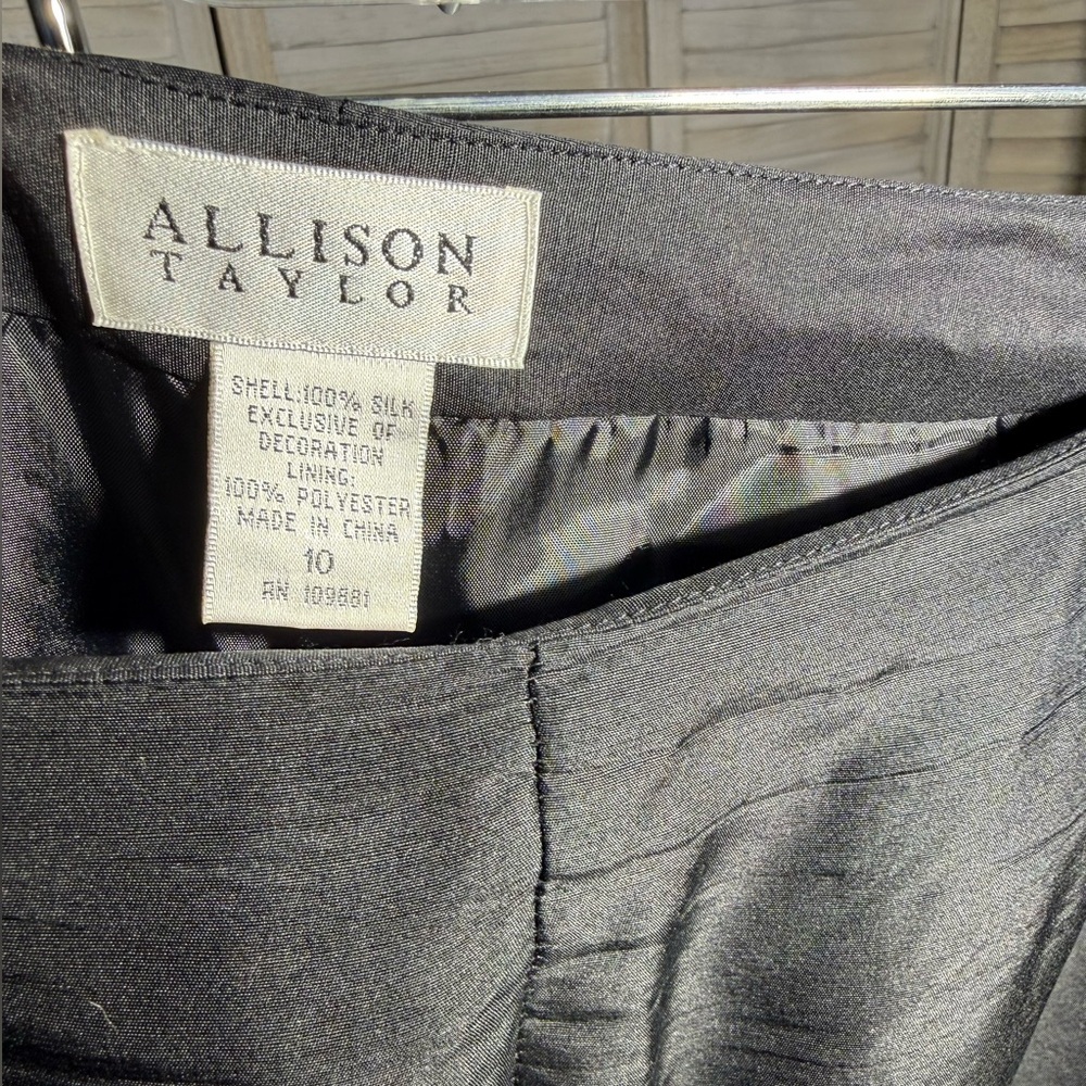 Allison Taylor Black Embroidered Champagne & Glass Trousers - Picture 5 of 5